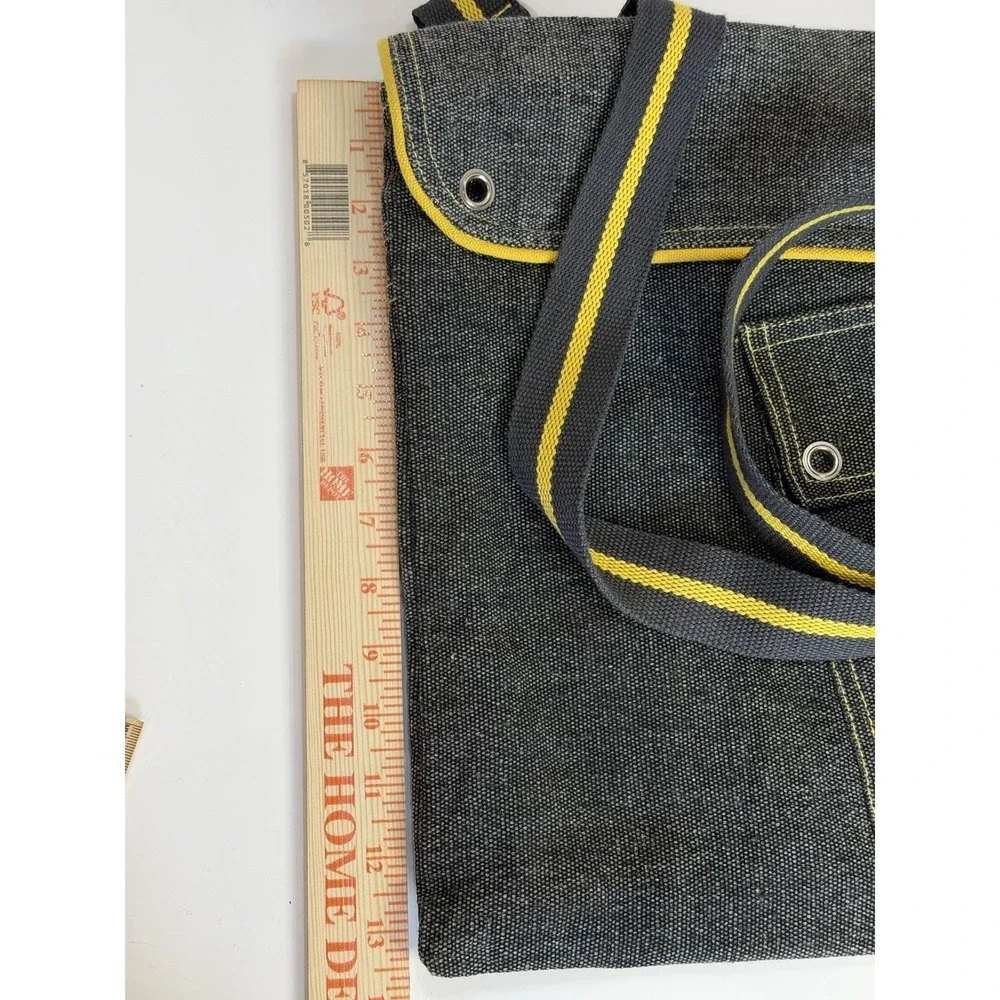 Vintage Cricket Messenger Bag Chennai Super Kings CSK Gray Yellow Lion Logo